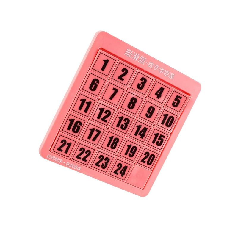 Matemática brinquedos educativos para treinamento, quebra-cabeças digitais, rosa, 35 cubos