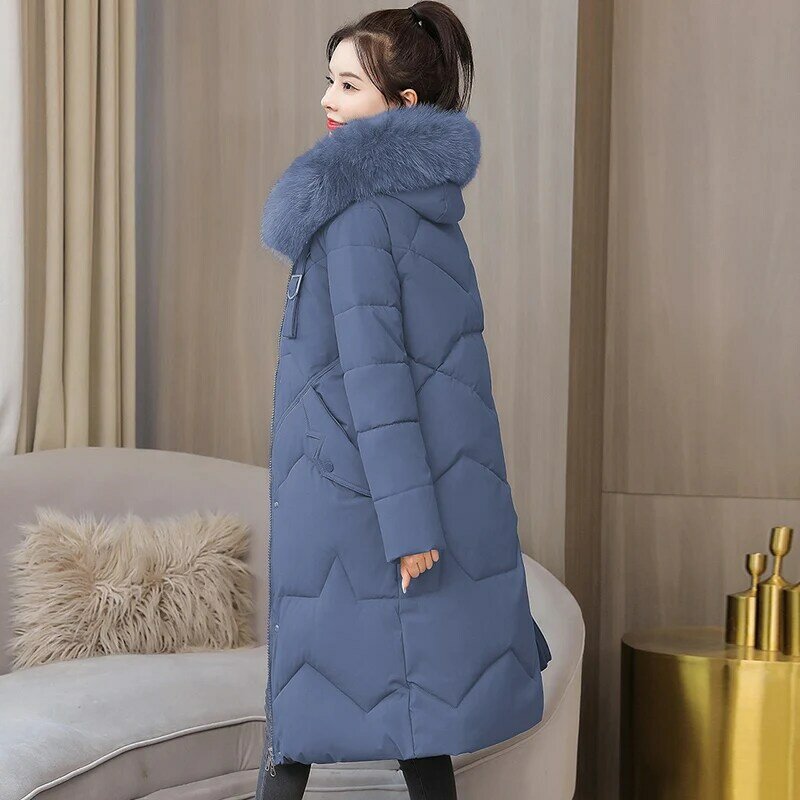 女性用パッド入りコート,5/5 XL,女性用フード付きトップス,厚手の暖かいパーカー,韓国の女性用ジャケット2023