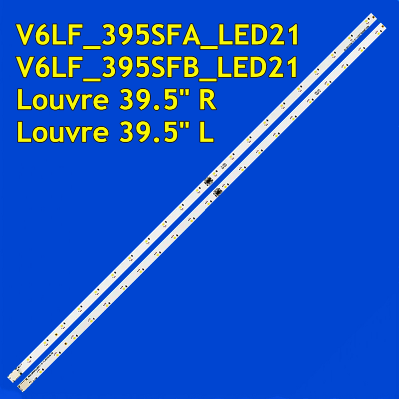 루브르 전용 LED 스트립, UE40K5100 UE40K5102 UE40K5103 UE40K510 UE40K5170 UE40K5179, 39.5 인치 R L V6LF_395SFA_LED21 V6LF_395SFB_LED21