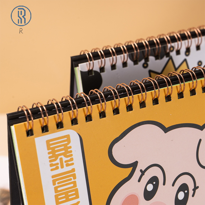 Cute Cartoon Animal Standing Desktop Calendar, Mini Desk Calendar, Planejamento diário e mensal, Decoração para casa, 2024