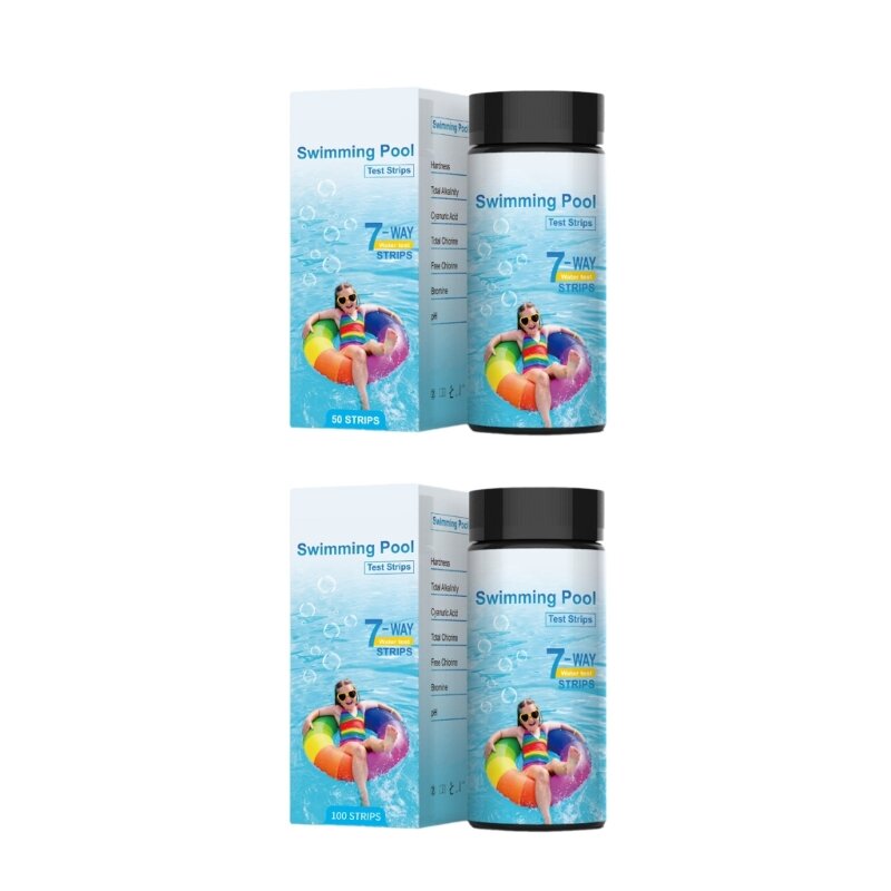 Probador agua, dureza del agua, alcalinidad Total, tiras reactivas ácido cianúrico para piscina, envío directo