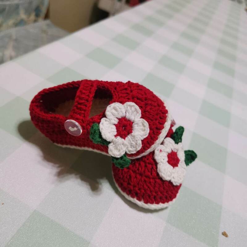 Baby hand-woven wool shoes, flower princess baby shoes, toddler shoes, garden shoes, baby gift shoes