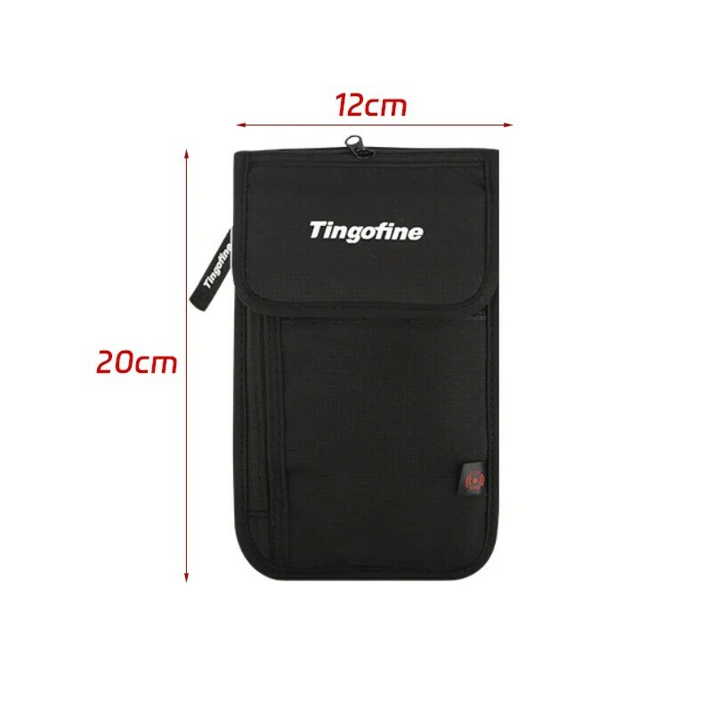 2024 New Traveling Passport Package Multi-Function Document Package Waterproof Passport Clip RfID ID Bag Abroad Hanging Neck Bag