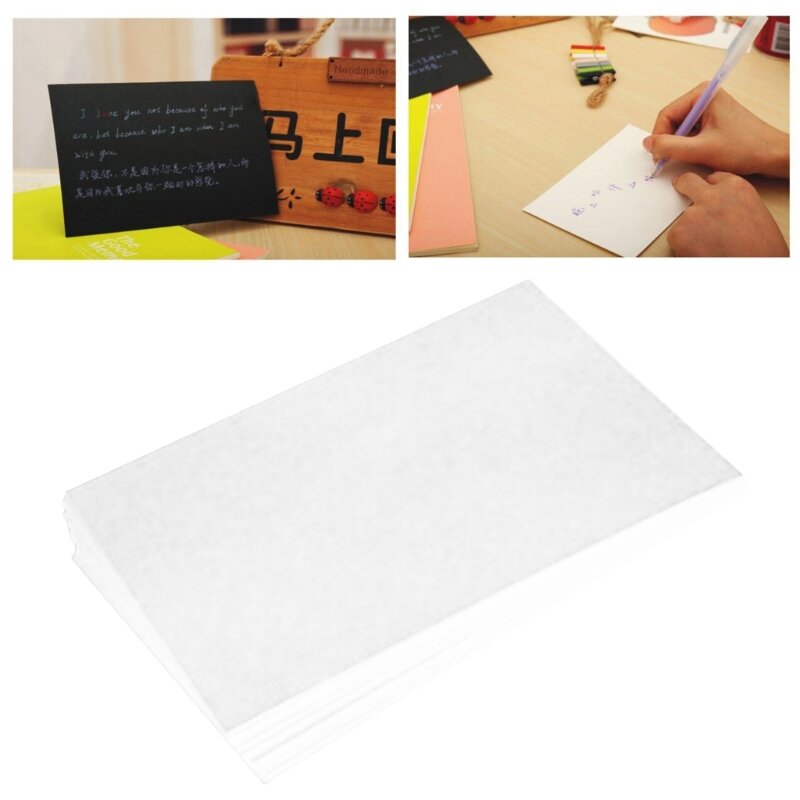 Cartes en papier vierges, 50 feuilles, pour dessiner, fabrication cartes vœux, papier carte postale, livraison directe