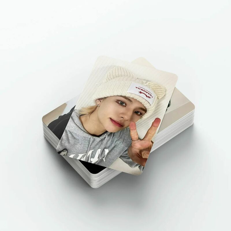 55szt Kpop Group Photocard Hyunjin Felix Bangchan New Album Lomo Cards Photo Print Cards Set Fans Collection
