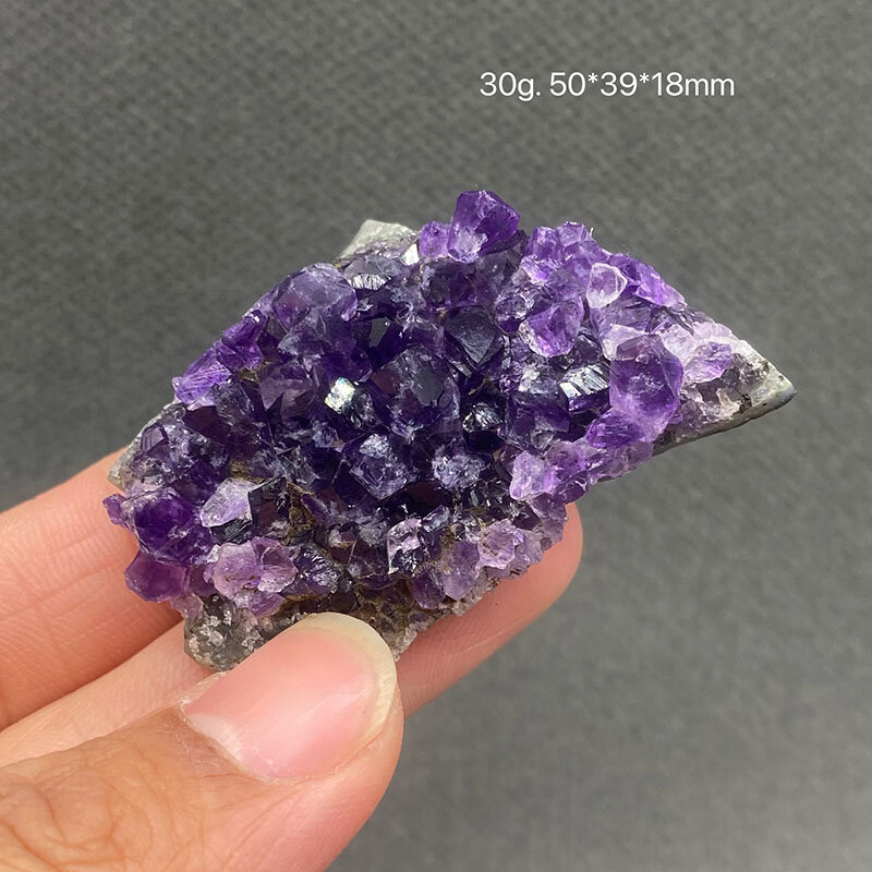 Colección de piedras preciosas de cristal púrpura, espécimen mineral curativo, 100% natural de Argentina