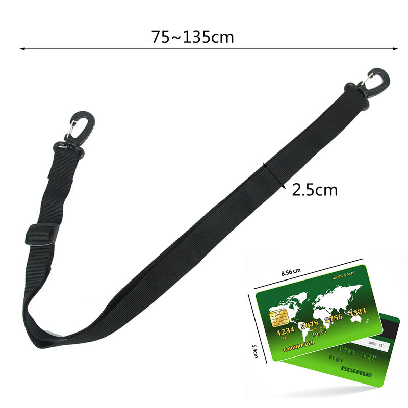 2.5*135cm Universal Tactical Bag Strap Outdoor Adjustable Replacement Nylon Shoulder Strap For Water Bottle Pouch Hunting Bag