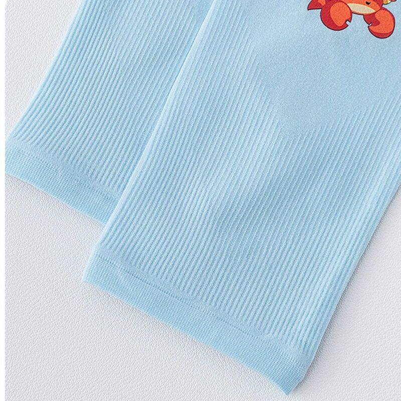 ถุงมือกันแดดสำหรับเด็กถุงมือถุงมือครึ่งนิ้วแฟชั่นยืดหยุ่นกันลื่นลายปลาวาฬกีฬากลางแจ้งสำหรับฤดูร้อน