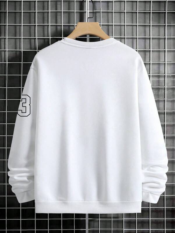 23 USA Kunst Brief Design Mann Kleidung Street Style Fleece Sweatshirts Herbst lässig Hoodies modische Crewneck Pullover