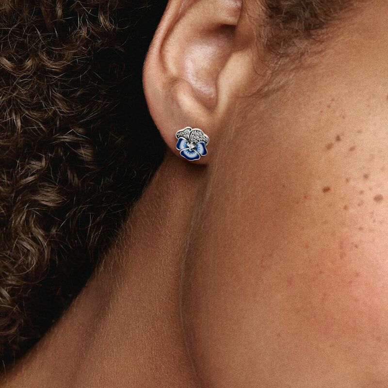 925 Silver Hot Moments Charms Pandora Original Logo Hoop Earrings for Women Trendy Big Circle Fashion Silver Earrings Jewelry