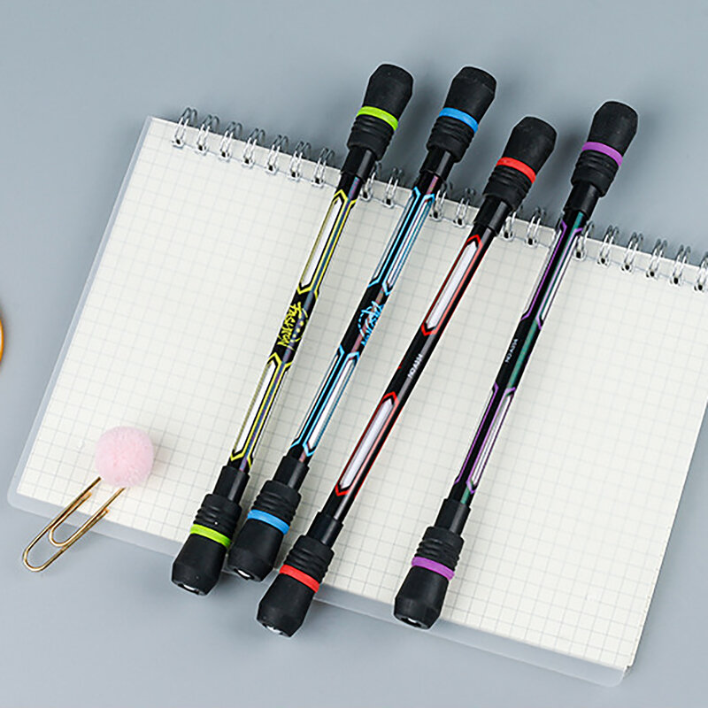 الغزل القلم 4 قطعة القلم الغزل فنجر الدورية القلم تحلق فنجر المغازل عدم الانزلاق المغلفة الغزل القلم لتدريب الدماغ