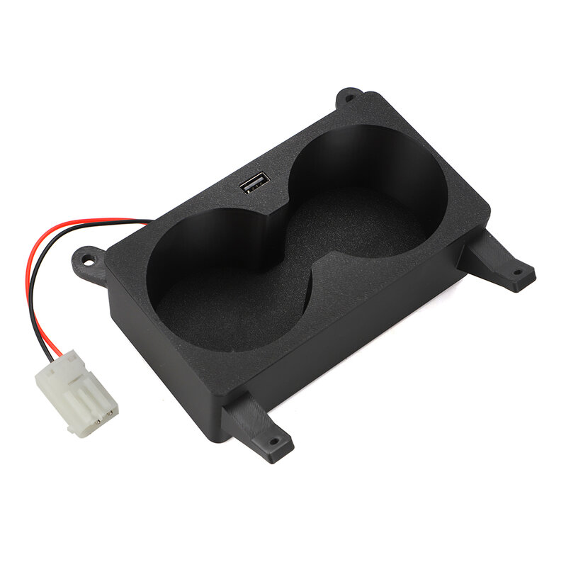 Automotive Interior Accessories For BMW E38 Car Console Double Hole Water Cup Holder with USB Charger