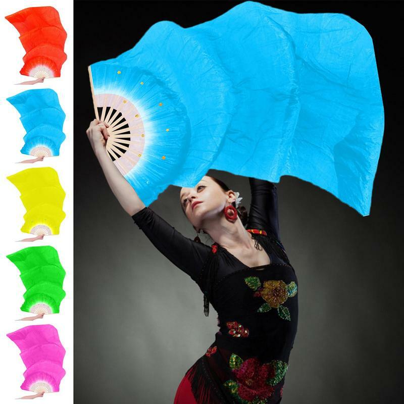 Belly Dance Fans 1.8Meters Belly Dance Fans Long With Thick Ribs Colorful Beautiful Dancing Supplies Foldable Fan Veils For