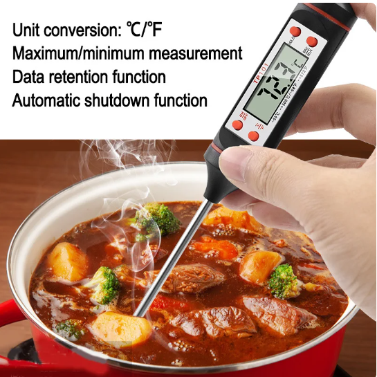 Tp101 Digital anzeige Küchen grills onde Wasser Milch öl flüssiger Ofen Fleisch thermometer Kochen Lebensmittel temperatur sensor Meter