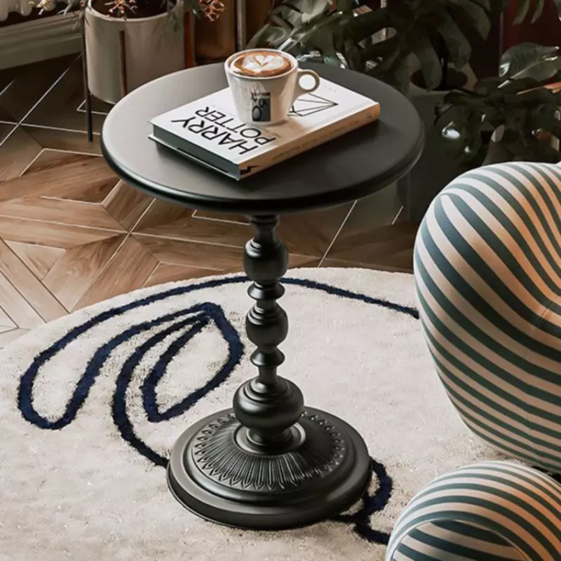 Salon stolik amerykański mały okrągły lampka na biurko luksusowy stolik na kawę Retro stolik nocny stolik mały apartament na narożnik biurka