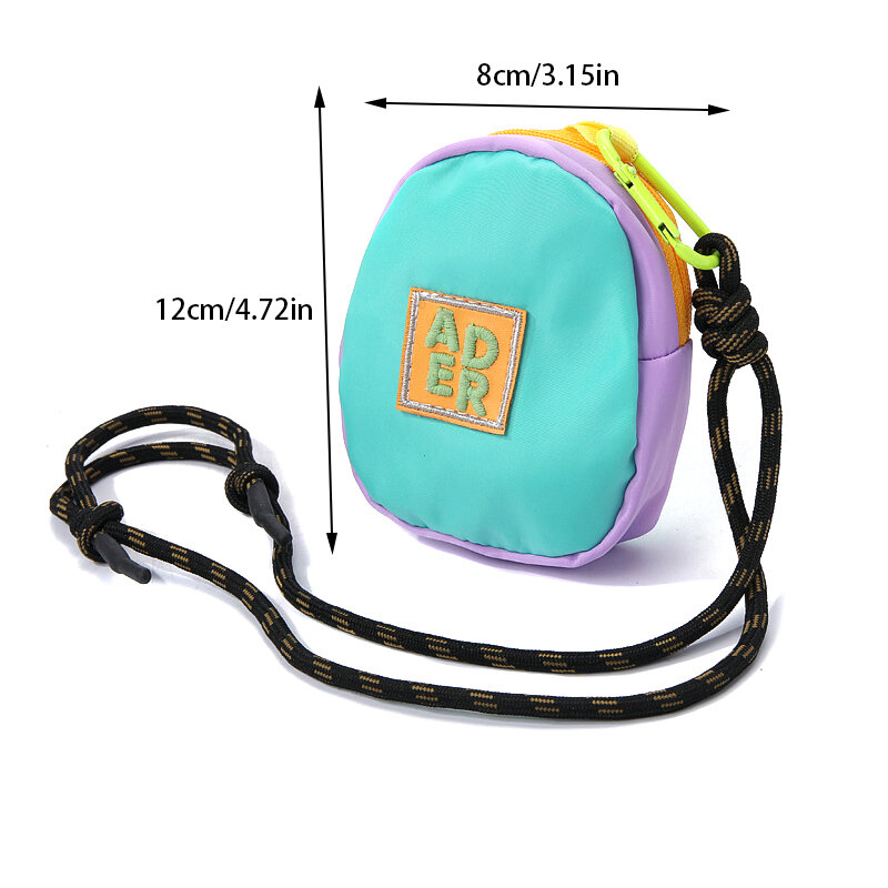 Portamonete portatile ciondolo chiave auricolare borsa portaoggetti zaino borsa da appendere portafoglio marsupio per sport all'aria aperta
