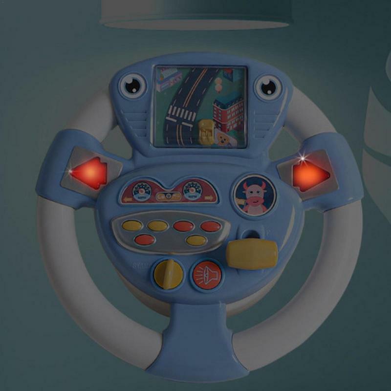 ของเล่น Setir mobil สำหรับเด็กทารกของเล่น Setir mobil แบบอนาล็อกของเด็กเล่นแบบเป็นเหมือนมีไฟและเสียงแข่งรถของเล่นเพื่อการเรียนรู้
