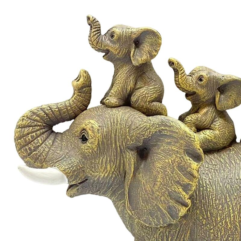 الفيل زخرفة سطح المكتب الحرفية ، تمثال حيوان للأحزاب ، غرفة المعيشة ، الحرفية
