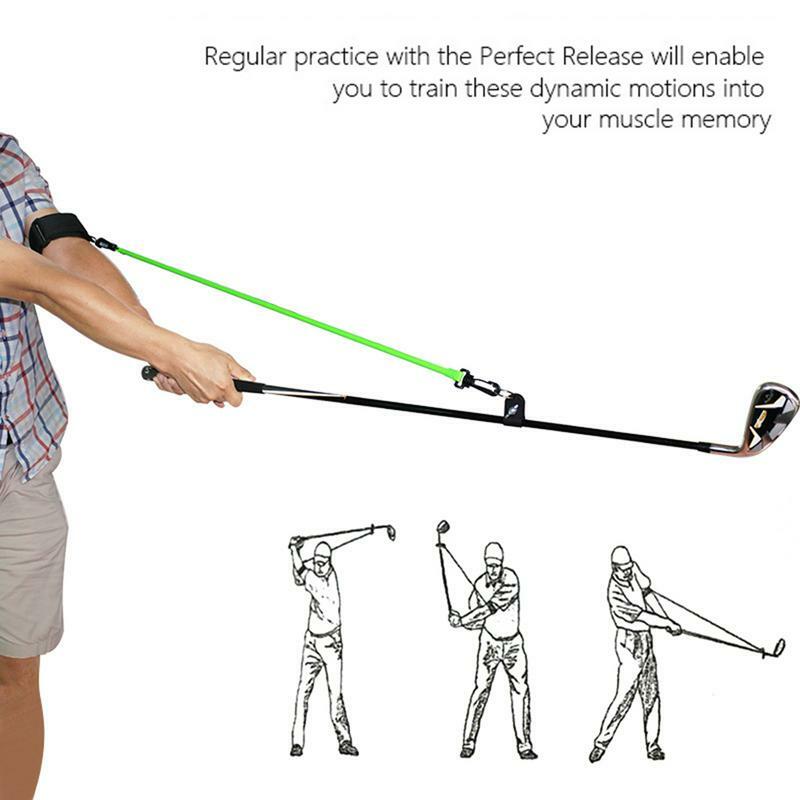 골프 트레이너 스윙 연습 로프, 조정 가능한 정확도 향상 및 어깨 회전 제어, 고성능