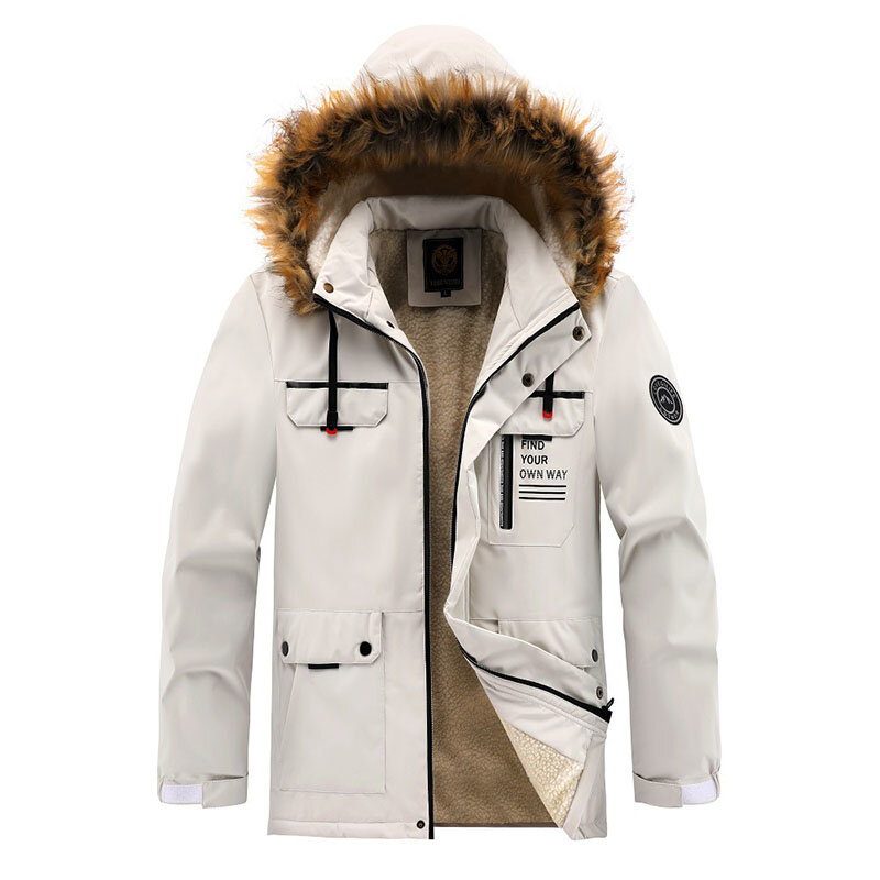 Giacca da caccia giacca moda con cappuccio Baseball Techwear riscaldamento freddo Trekking giacca a vento campeggio militare con cerniera