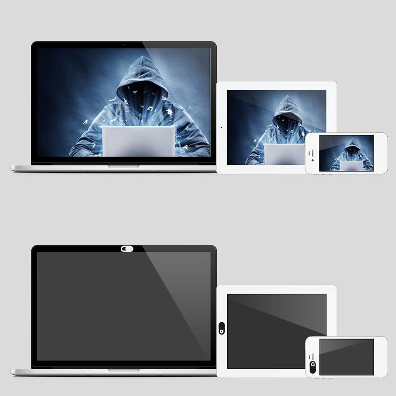 Penutup WebCam ukuran portabel, 1 buah penutup kamera plastik Slider Magnet untuk Web Laptop untuk PC Tablet