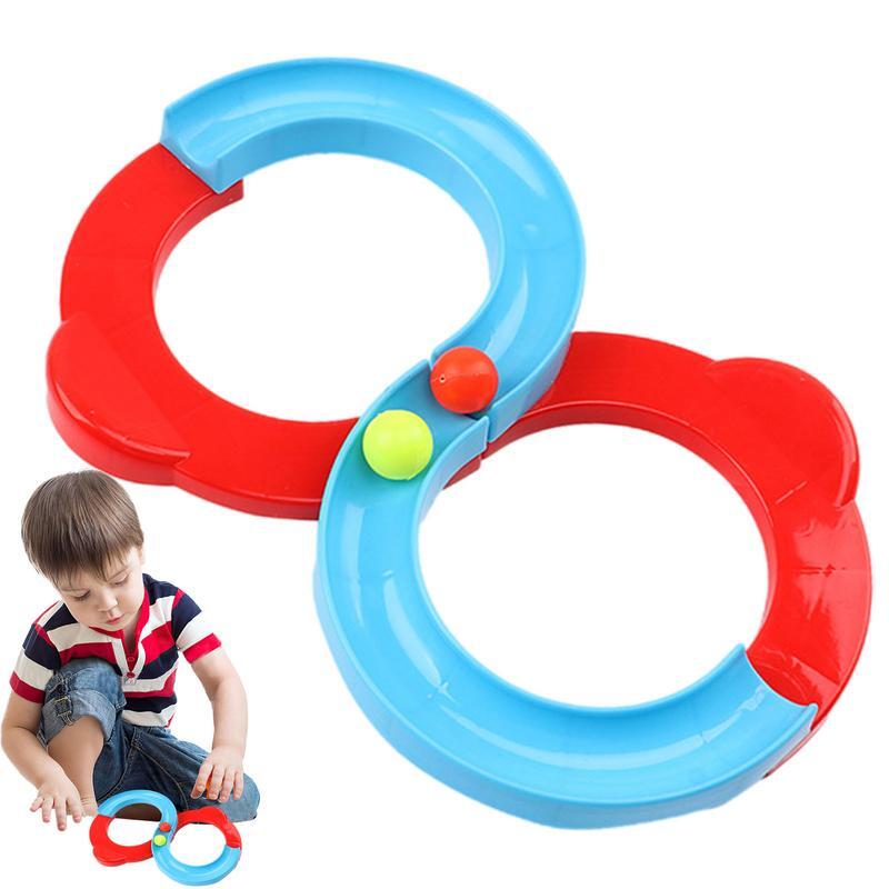 Игрушка Монтессори в виде гоночной трассы, детские игрушки, вращающийся шар, ворсовая башня, игрушка для раннего развития, набор гоночных треков