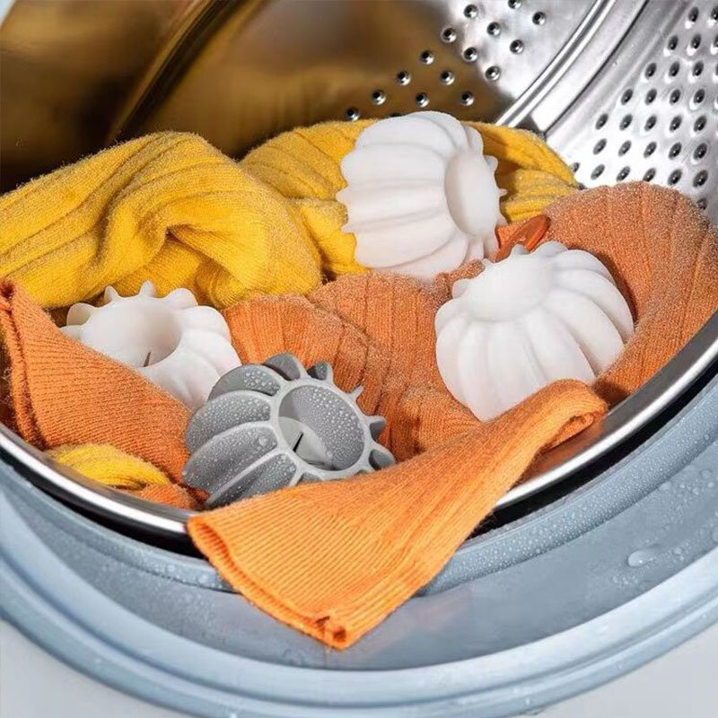 Boule de lessive en silicone réutilisable pour machine à laver, attrape-poils de chat, épilateur pour animaux de compagnie, vêtements, livres, outils