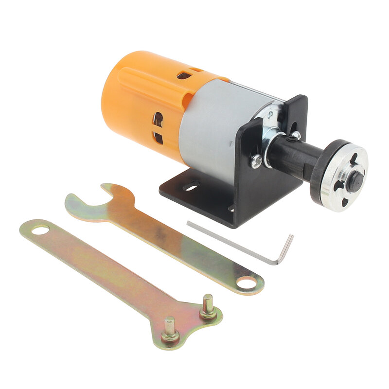 Micro motor DIY ferramenta de polimento elétrico, acessório para pequenas ferramentas domésticas, haste de conexão M10, porcas de flange, motor 775 DC