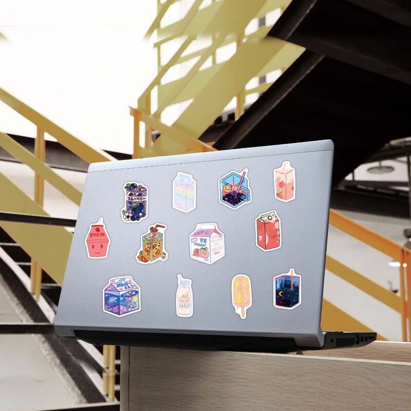 Stiker Label DIY lucu untuk bagasi Laptop stiker hadiah anak-anak stiker dekoratif alat tulis stiker grafiti mobil