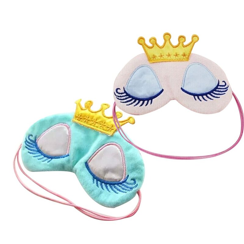 Nette Prinzessin Wind Dornröschen Schlafen Augen Maske Warme Crown Lange Wimpern Super Nette Cartoon Schattierung Auge