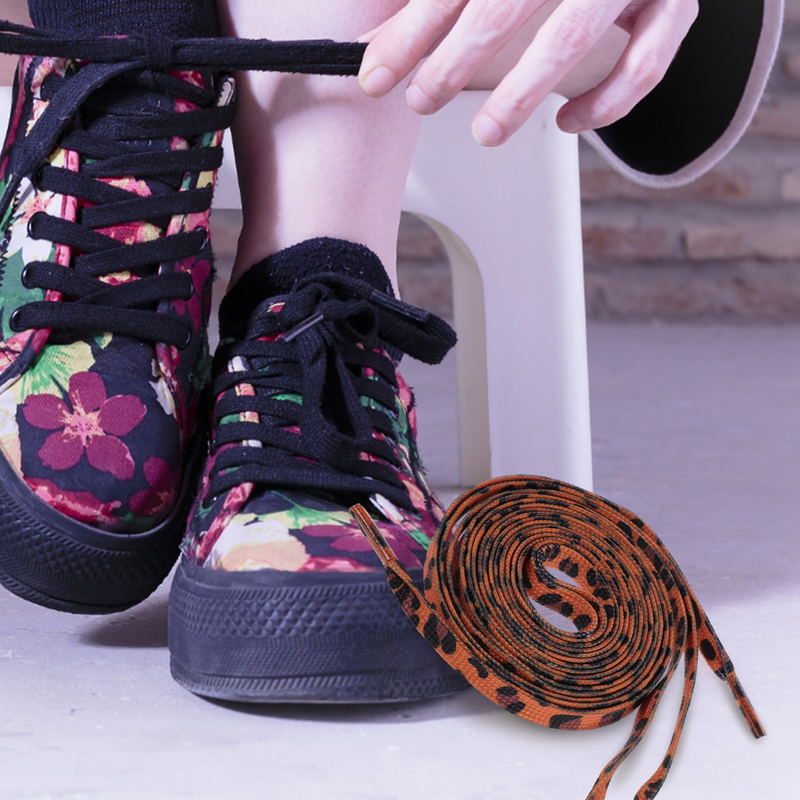 Шнурки для спортивной обуви, резиновые, леопардовые, сменные, 3 пары