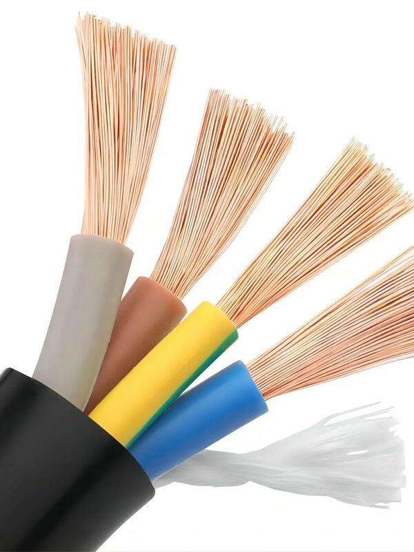 RVV-Cable de señal de cobre con 4 núcleos, Cable eléctrico Flexible, cableado doméstico