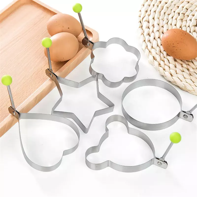 Аппарат для жарки яиц из нержавеющей стали 1411, креативный инструмент для измельчения яиц лотоса с паром, модель яиц для жарки, мгновенная форма для любви