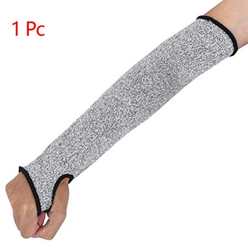 Manga de brazo resistente a cortes para hombres y mujeres, protección de trabajo antipinchazos, nivel 5, HPPE, 1 unidad
