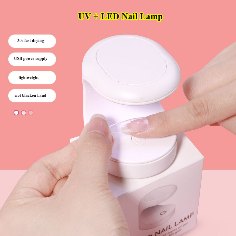 Wholesale Portable UV LED Nail Lamp Fast Drying Mini USB Thumb Lamp Home or Travel Use Nail Polish Dryer for All Type Gel