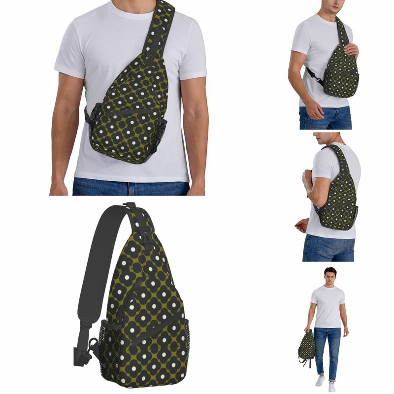Orla Kiely mała chusta torba torba Crossbody na klatkę piersiową plecak na ramię boisko sportowe Daypacks kwiat wzór tornister