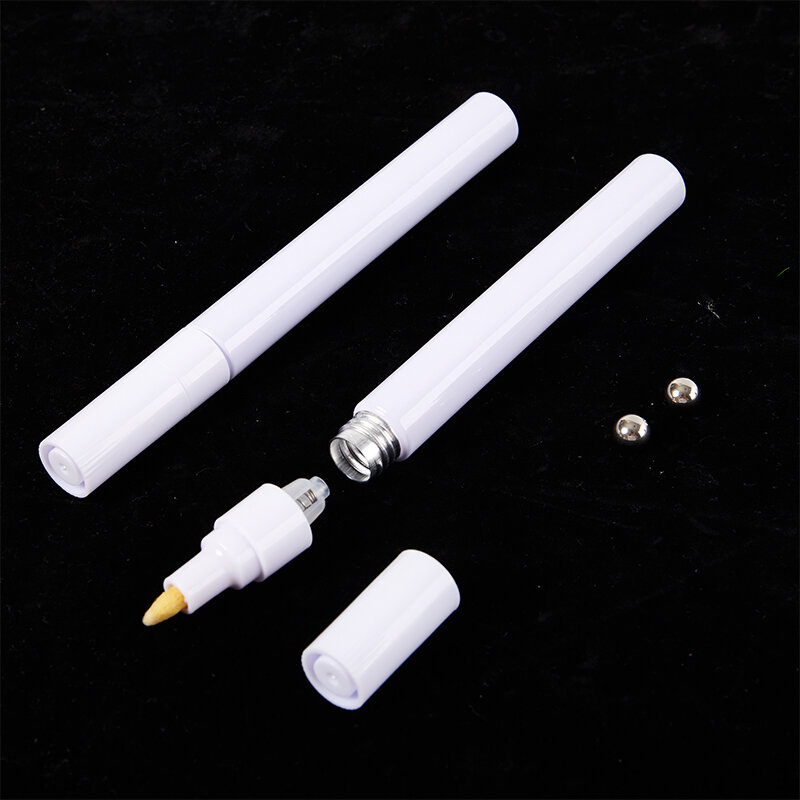 Empty Refillable Pen Blank 3-6Mm Double Head Reversible Nib Paint Pen Fine Nib Marker Aluminum Pipe Paint Pen Accessories