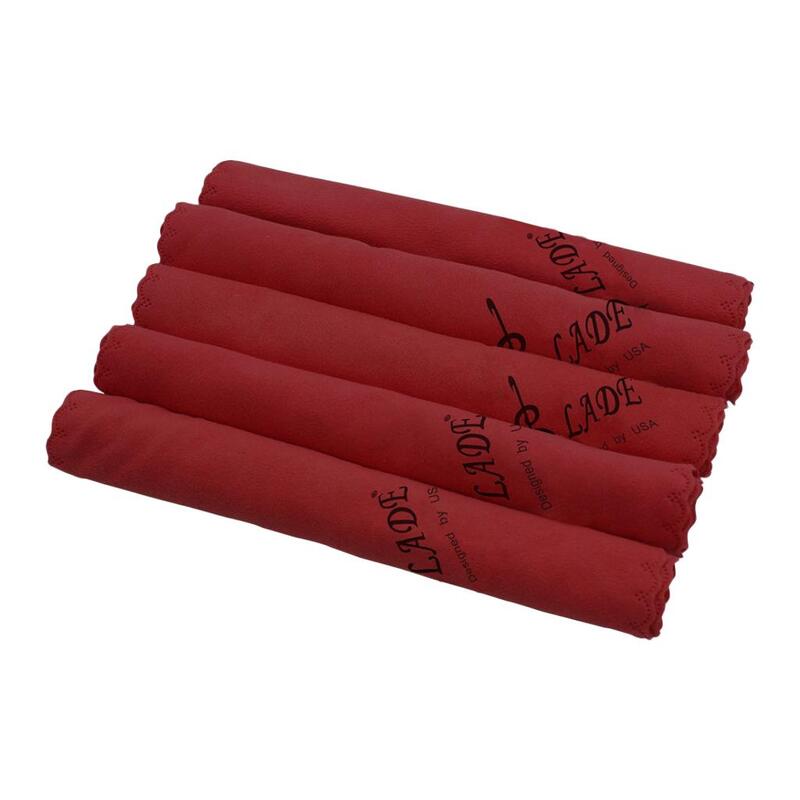 Set of 5 Polishing Cloth Cleaning Cloth for Guitar, Violin, Piano Instrument Cleaning Cloth Polishing