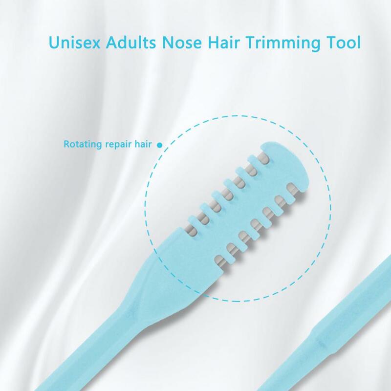 Recortador de pelo de nariz antideslizante para hombres y mujeres, herramienta compacta Unisex para adultos, eliminador de vello de nariz, suministros de belleza