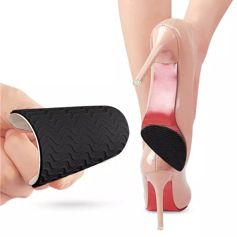 Женские силиконовые износостойкие наклейки на переднюю часть стопы, самоклеящиеся Нескользящие резиновые подошвы, стельки на высоком каблуке