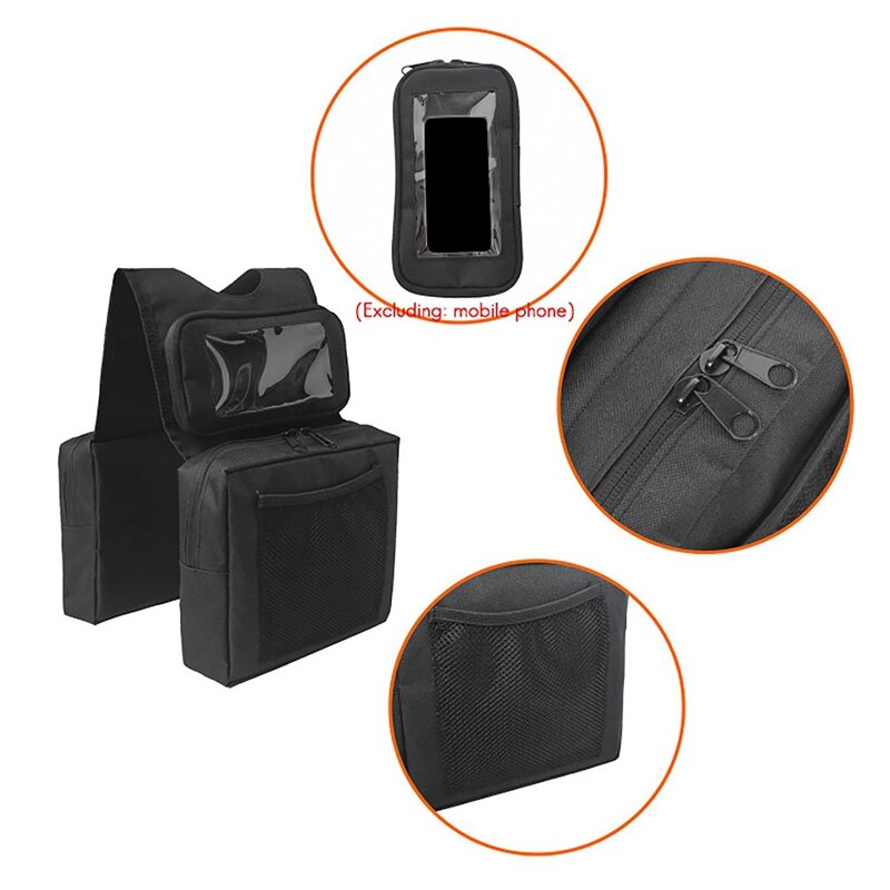 Сумка-седло для квадроцикла UTV, водонепроницаемая сумка для хранения телефона