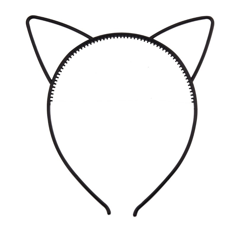 Nakrycia głowy dziewczęce ucho kota opaski praktyczne zębate ucho kota plastikowe zęby akcesoria do włosów ABS peruki imprezowe