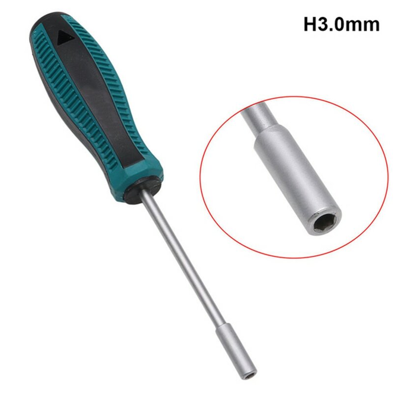 1pc 3-6mm Metal Screwdriver Hex Key Socket Screwdriver Socket Screwdriver Hand Tool  With Hanging Hole Hand Slip Prevention
