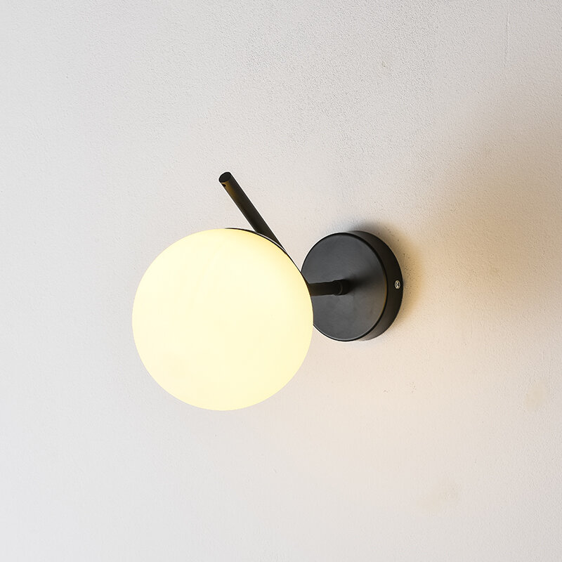 Lâmpada de parede minimalista nórdico, luz criativa, abajur luxuoso do hotel, fundo da tevê, quarto, moderno