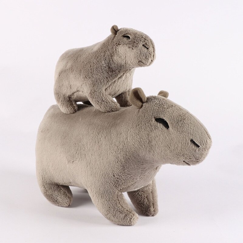 Boneka Bentuk Kapibara Kartun Dekorasi Sofa Rumah Boneka Kapibara Simulasi Menenangkan Anak-anak