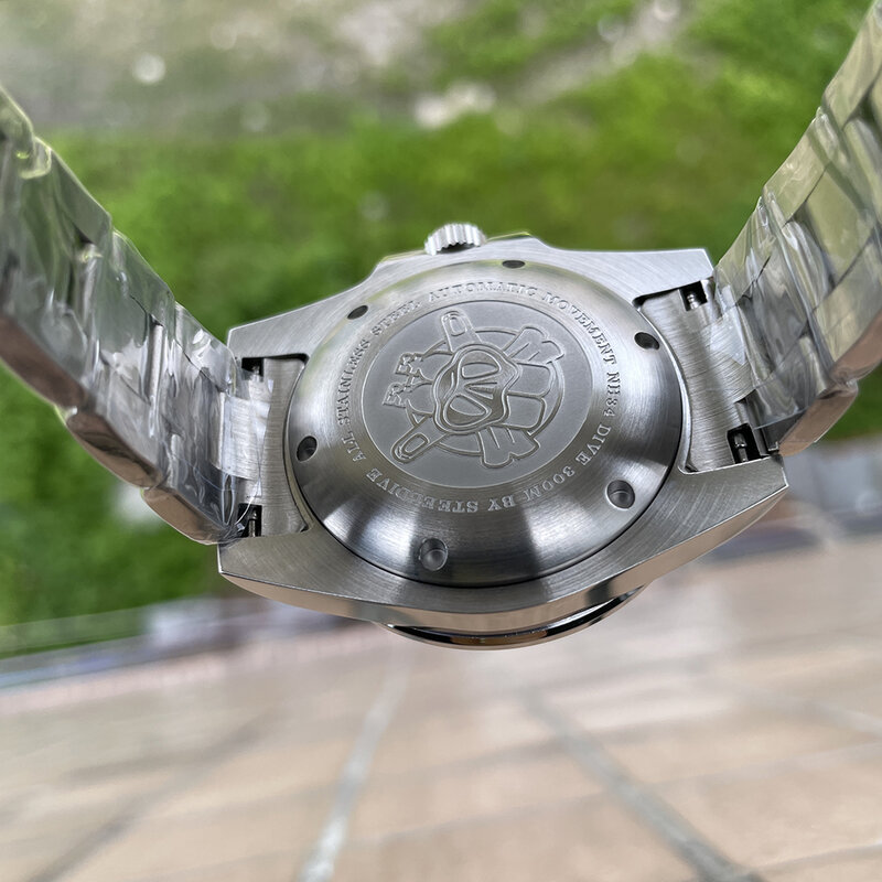 ساعة يد رسمية من steelالغوص بتوقيت جرينتش SD1992 ساعات موضة ذات 4 مؤشرات من الصلب موديل NH34 ساعة يد سويسرية مضيئة مقاومة للمياه 300 متر