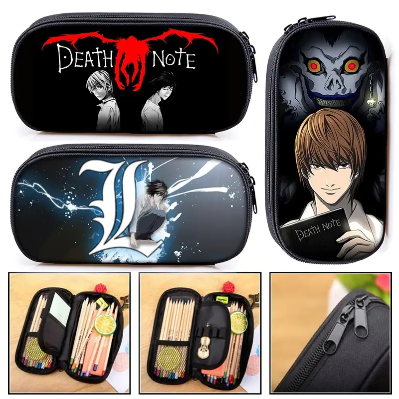 Anime Death Note Cosmetic Case Pays l Box, Kendigami Ryuk, Jpanese Manga Pays l Bag, Light Yagami L, Papeterie, Fournitures scolaires