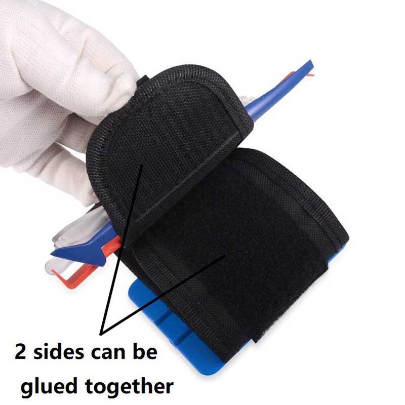 Tas Pinggang Magnet Oxford Tas Alat Pembungkus Mobil Alat Pembungkus Vinil Warna Tas Pemotong Pengikis Pembersih Magnet Film