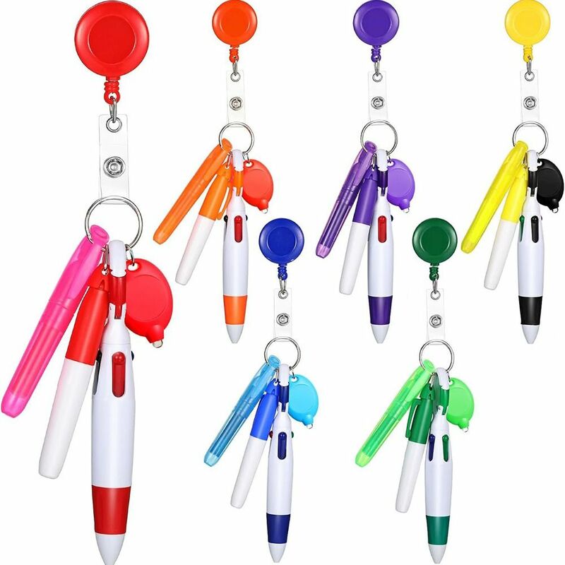 Gift Retractable Nurse Pen Pack Portable Keychain Nurse Badge Set Lanyard ID Badge Reels