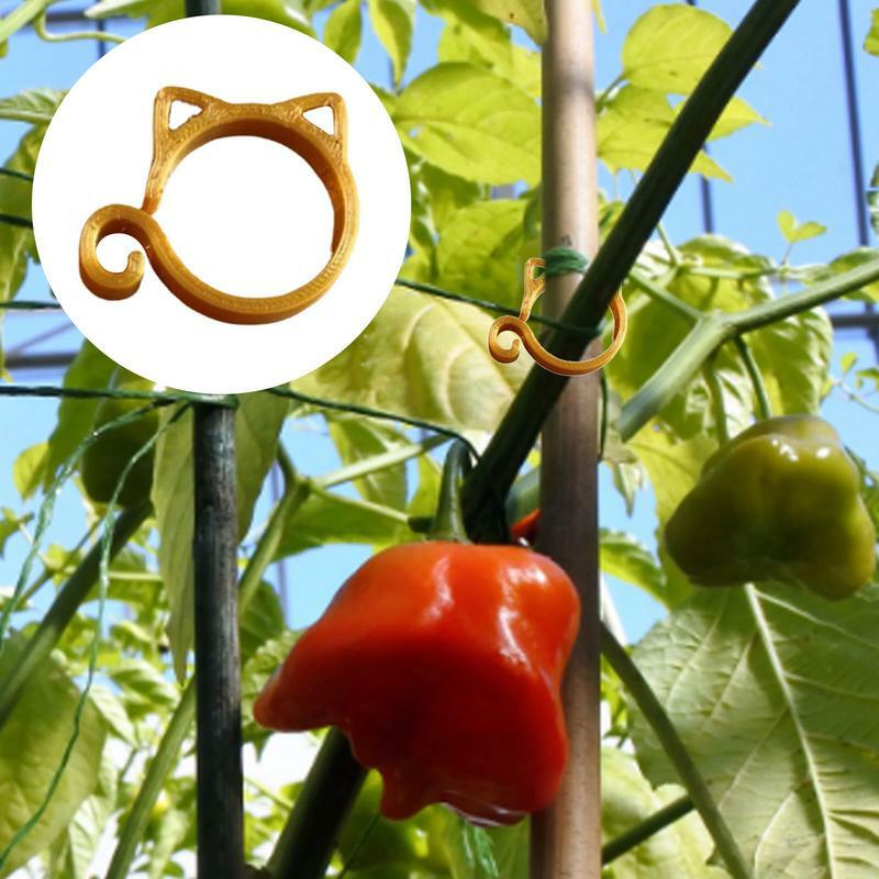 Clip di pomodoro clip di supporto per piante a forma di gatto strumento di supporto per piante da giardinaggio per supporto piante di ortaggi e viti di uva e pomodoro per